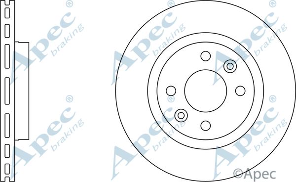 APEC BRAKING stabdžių diskas DSK836